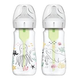 Qidalanma üçün qab dəsti Dr.Brown's Anti-colic Options+, enli boru ilə, 2 x 270 ml